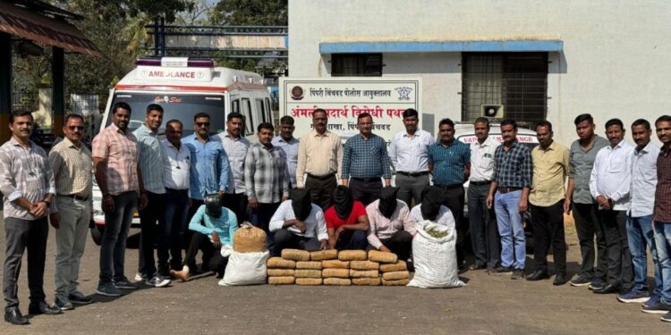 अंमली पदार्थ विरोधी पथकाची मोठी कारवाई; रुग्णवाहिकेतून गांजा विक्री करणाऱ्या टोळीचा केला पर्दाफाश