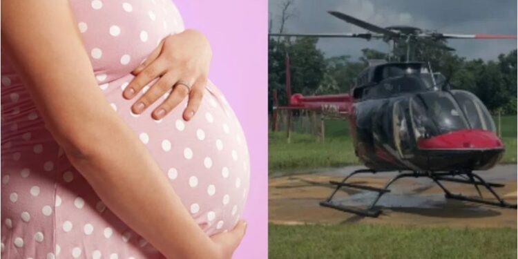 लाइफ सेव्हिंग हेलिकॉप्टर : आरोग्य यंत्रणेच्या प्रयत्नांतून गर्भवती महिलेचा जीव बचावला