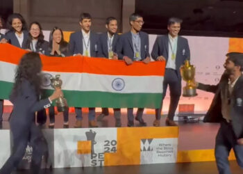 45 व्या चेस ऑलिम्पियाडमध्ये प्रथमच भारताने या स्पर्धेत सुवर्ण पदकाची केली कामगिरी
