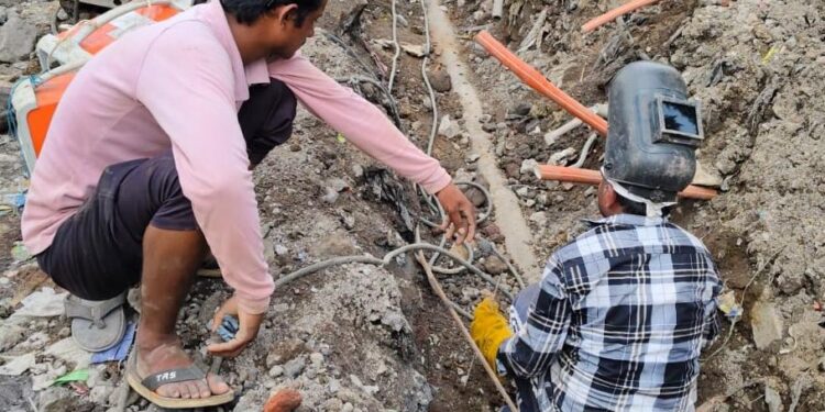 महापालिका क्षेत्रातील बेकायदा नळजोडण्यांवर धडक कारवाई