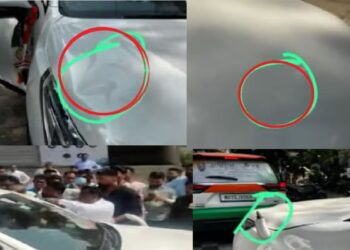 मविआच्या गणेश गिते यांच्या प्रचार वाहनावर हल्ला, नाशिकमध्ये  तणावपूर्ण वातावरण