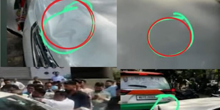 मविआच्या गणेश गिते यांच्या प्रचार वाहनावर हल्ला, नाशिकमध्ये  तणावपूर्ण वातावरण