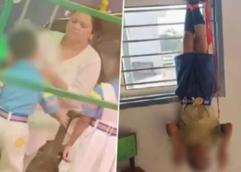 हरयाणातील शालेय विद्यार्थ्यांवर हल्ला; उलटे लटकवल्याप्रकरणी शाळेच्या मुख्याध्यापक आणि वाहन चालकाला अटक, शाळा तात्काळ बंद