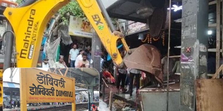 सुट्टीच्या दिवशी पालिकेची धडक कारवाई; रेल्वे स्थानक परिसर केला फेरीवाला मुक्त!