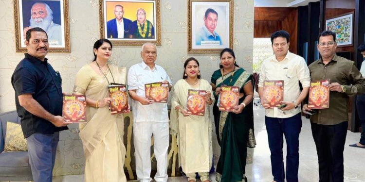 आपला सत्यवार्ता – पनवेल वार्ता दिवाळी विशेषांकाचे लोकनेते रामशेठ ठाकूर यांच्या हस्ते प्रकाशन