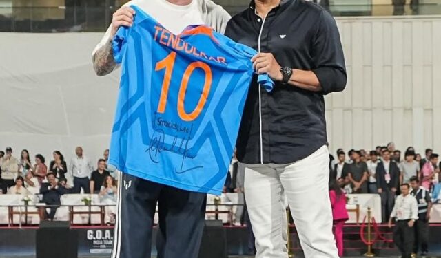 क्रिकेटचा देव आणि फुटबॉलचा GOAT एका मंचावर