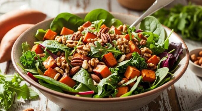 गोड बटाट्याचा पौष्टिक सॅलड : लहान मुलांपासून वृद्धांपर्यंत सर्वांसाठी पौष्टिक आणि हलका आहार