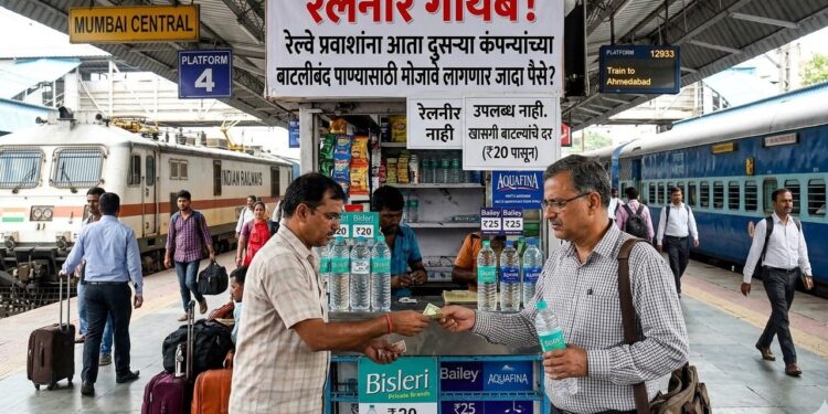रेलनीर गायब! रेल्वे प्रवाशांना आता दुसऱ्या कंपन्यांच्या बाटलीबंद पाण्यासाठी मोजावे लागणार जादा पैसे?