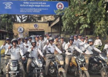 संकटसमयी धावून आले ठाणे पोलीस; ‘रायडर्स’मुळे ४६ विद्यार्थ्यांचे वाचले शैक्षणिक वर्ष!