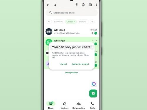 युजर्सची प्रतीक्षा संपली! व्हॉट्सॲपवर आता २० चॅट्स ‘पिन’ करता येणार