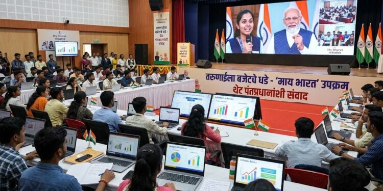 जिल्ह्यातील तरुणाईला बजेटचे धडे! ‘माय भारत’ उपक्रमांतर्गत थेट पंतप्रधानांशी संवाद साधण्याची संधी