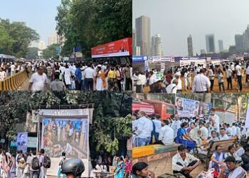 आंबेडकर जयंतीनिमित्त मुंबईत चैत्यभूमीवर भव्य तयारी; लाखो अनुयायांची उपस्थिती