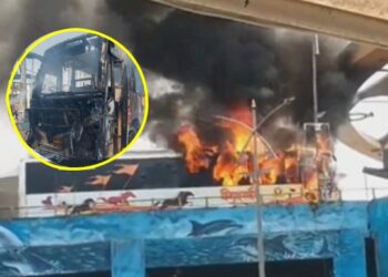 ठाणे सॅटीस पुलावर शिवशाही बसला आग; २० प्रवाशांचे थरारक बचाव!