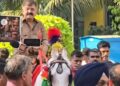 मोदींच्या इंधन बचतीच्या आवाहनाविरोधात ठाण्यात बैलगाडी मोर्चा; जितेंद्र आव्हाड यांच्या उपस्थितीत राष्ट्रवादी काँग्रेसचा आंदोलन