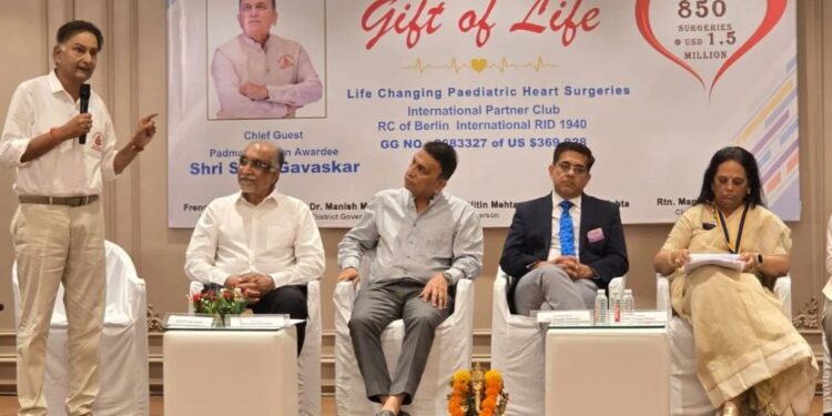 ‘गिफ्ट ऑफ लाईफ’ मोहिमेतून ८५० हून अधिक बालकांना नवे जीवन; सुनील गावस्कर भावूक