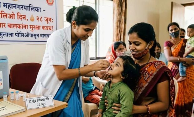 ठाणे ग्रामीणमध्ये पोलिओ मोहिमेला उदंड प्रतिसाद; १.१७ लाखांहून अधिक चिमुरड्यांना डोस!