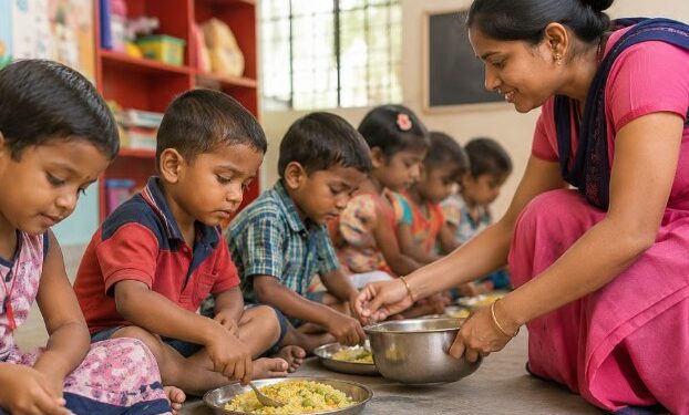 अंगणवाडीतील पोषण आहाराचा ‘मेन्यू’ बदलला; बालकांना आता पुलाव आणि पौष्टिक पदार्थांची मेजवानी