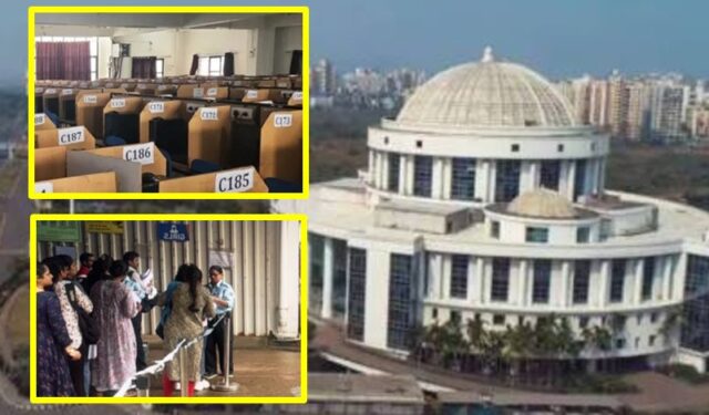नवी मुंबई  महापालिका पदभरती परीक्षा संपन्न; ३६ पदांसाठी कडेकोट सुरक्षेत ऑनलाइन भरती