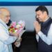 केंद्रीय गृहमंत्री अमित शाह यांचे मुंबई विमानतळावर आगमन; मुख्यमंत्री फडणवीस यांनी केले स्वागत